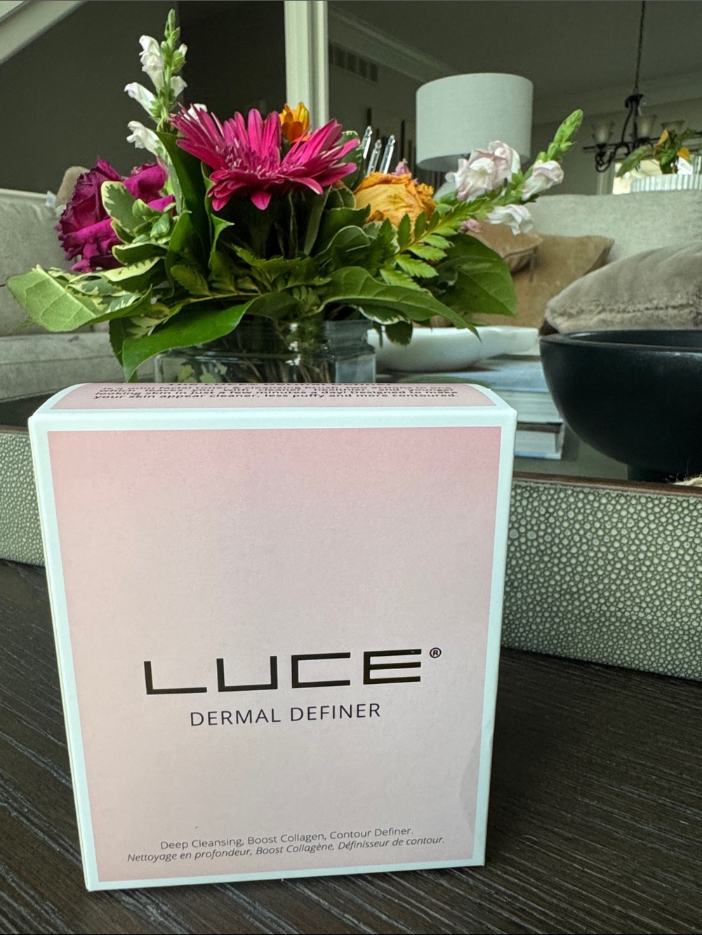 LUCE Dermal Dual Action Facial Cleansing Brush + Anti-Aging Roller ~New in Box~